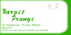 margit prunyi business card